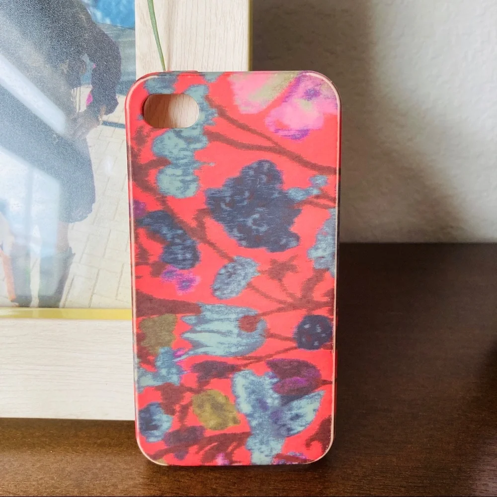 J.Crew Floral iPhone 4/4S Case Retro Pink Blue